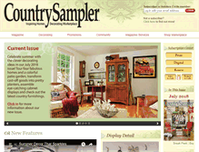 Tablet Screenshot of countrysampler.com